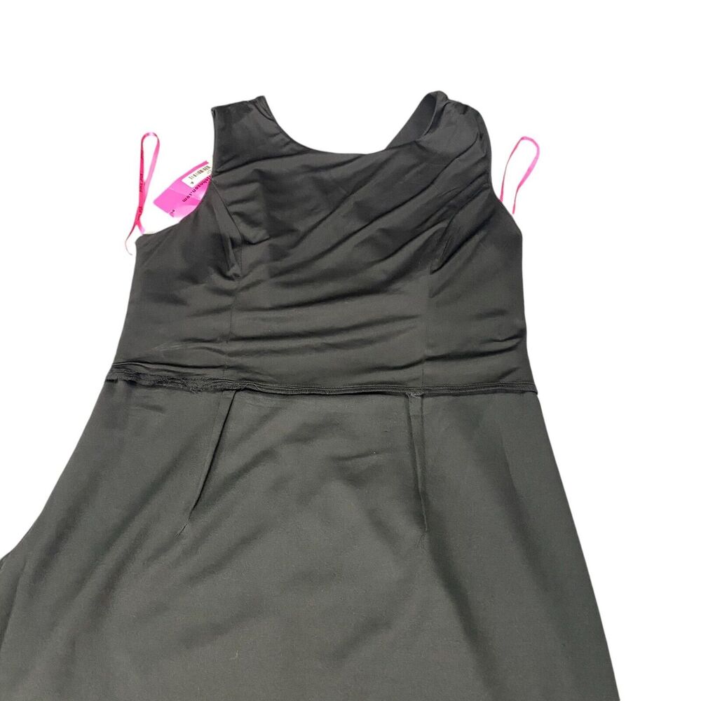Betsey Johnson Scuba Crepe Midi Dress Women Size14 Black - Picture 15 of 16